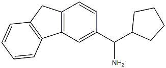 cyclopentyl(9H-fluoren-3-yl)methanamine Struktur