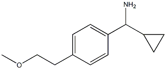 cyclopropyl[4-(2-methoxyethyl)phenyl]methanamine Struktur