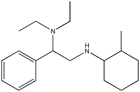 diethyl({2-[(2-methylcyclohexyl)amino]-1-phenylethyl})amine Struktur