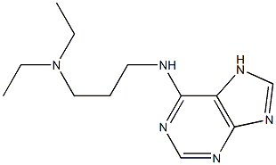 diethyl[3-(7H-purin-6-ylamino)propyl]amine Struktur