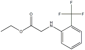 ethyl 2-{[2-(trifluoromethyl)phenyl]amino}acetate Struktur