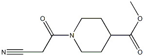 methyl 1-(cyanoacetyl)piperidine-4-carboxylate Struktur