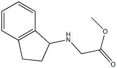 methyl 2-(2,3-dihydro-1H-inden-1-ylamino)acetate Struktur