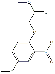 methyl 2-(4-methoxy-2-nitrophenoxy)acetate Struktur