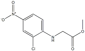 methyl 2-[(2-chloro-4-nitrophenyl)amino]acetate Struktur