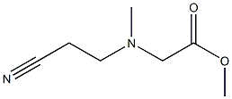 methyl 2-[(2-cyanoethyl)(methyl)amino]acetate Struktur