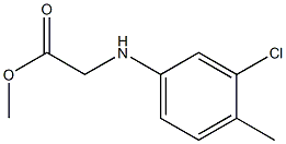 methyl 2-[(3-chloro-4-methylphenyl)amino]acetate Struktur