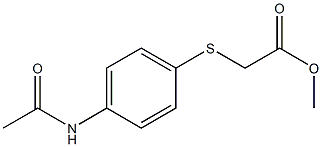 methyl 2-[(4-acetamidophenyl)sulfanyl]acetate Struktur