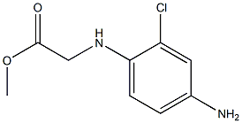 methyl 2-[(4-amino-2-chlorophenyl)amino]acetate Struktur