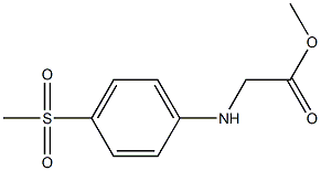 methyl 2-[(4-methanesulfonylphenyl)amino]acetate Struktur