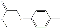 methyl 2-[(4-methylphenyl)sulfanyl]acetate Struktur