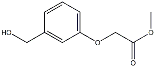 methyl 2-[3-(hydroxymethyl)phenoxy]acetate Struktur