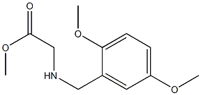 methyl 2-{[(2,5-dimethoxyphenyl)methyl]amino}acetate Struktur