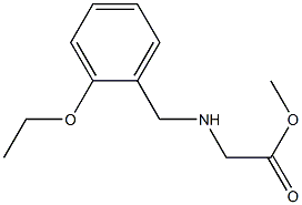 methyl 2-{[(2-ethoxyphenyl)methyl]amino}acetate Struktur