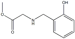 methyl 2-{[(2-hydroxyphenyl)methyl]amino}acetate Struktur