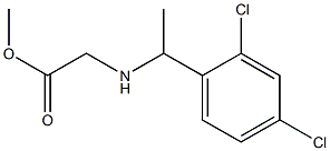 methyl 2-{[1-(2,4-dichlorophenyl)ethyl]amino}acetate Struktur