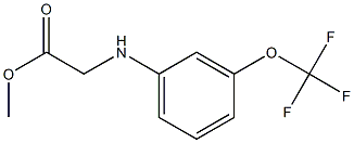 methyl 2-{[3-(trifluoromethoxy)phenyl]amino}acetate Struktur