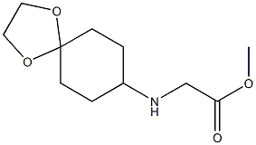 methyl 2-{1,4-dioxaspiro[4.5]decan-8-ylamino}acetate Struktur