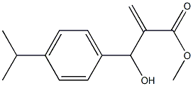 methyl 2-{hydroxy[4-(propan-2-yl)phenyl]methyl}prop-2-enoate Struktur