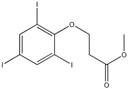 methyl 3-(2,4,6-triiodophenoxy)propanoate Struktur