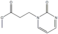 methyl 3-(2-oxo-1,2-dihydropyrimidin-1-yl)propanoate Struktur