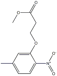 methyl 3-(5-methyl-2-nitrophenoxy)propanoate Struktur