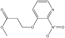 methyl 3-[(2-nitropyridin-3-yl)oxy]propanoate Struktur