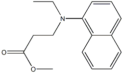 methyl 3-[ethyl(naphthalen-1-yl)amino]propanoate Struktur