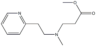 methyl 3-{methyl[2-(pyridin-2-yl)ethyl]amino}propanoate Struktur