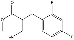 methyl 3-amino-2-[(2,4-difluorophenyl)methyl]propanoate Struktur