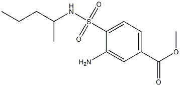 methyl 3-amino-4-(pentan-2-ylsulfamoyl)benzoate Struktur