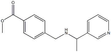 methyl 4-({[1-(pyridin-3-yl)ethyl]amino}methyl)benzoate Struktur