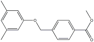 methyl 4-(3,5-dimethylphenoxymethyl)benzoate Struktur