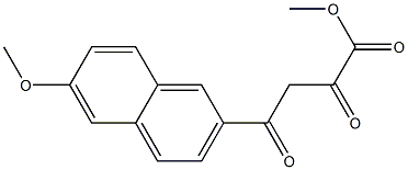 methyl 4-(6-methoxynaphthalen-2-yl)-2,4-dioxobutanoate Struktur