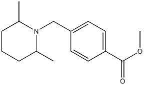 methyl 4-[(2,6-dimethylpiperidin-1-yl)methyl]benzoate Struktur