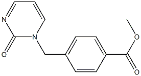 methyl 4-[(2-oxo-1,2-dihydropyrimidin-1-yl)methyl]benzoate Struktur