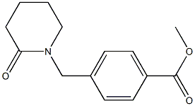 methyl 4-[(2-oxopiperidin-1-yl)methyl]benzoate Struktur