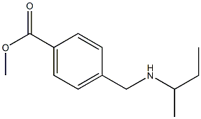 methyl 4-[(butan-2-ylamino)methyl]benzoate Struktur