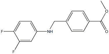 methyl 4-{[(3,4-difluorophenyl)amino]methyl}benzoate Struktur