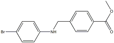 methyl 4-{[(4-bromophenyl)amino]methyl}benzoate Struktur