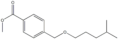 methyl 4-{[(4-methylpentyl)oxy]methyl}benzoate Struktur