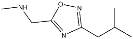 methyl({[3-(2-methylpropyl)-1,2,4-oxadiazol-5-yl]methyl})amine Struktur