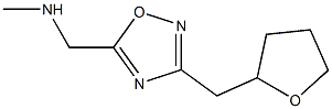 methyl({[3-(oxolan-2-ylmethyl)-1,2,4-oxadiazol-5-yl]methyl})amine Struktur