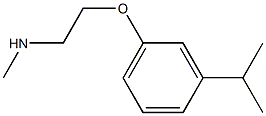 methyl({2-[3-(propan-2-yl)phenoxy]ethyl})amine Struktur