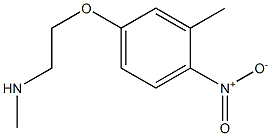 methyl[2-(3-methyl-4-nitrophenoxy)ethyl]amine Struktur