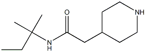 N-(1,1-dimethylpropyl)-2-piperidin-4-ylacetamide Struktur