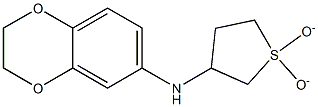 N-(1,1-dioxidotetrahydrothien-3-yl)-2,3-dihydro-1,4-benzodioxin-6-amine Struktur