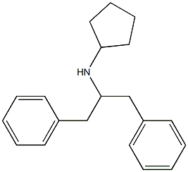 N-(1,3-diphenylpropan-2-yl)cyclopentanamine Struktur