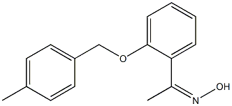 N-(1-{2-[(4-methylphenyl)methoxy]phenyl}ethylidene)hydroxylamine Struktur