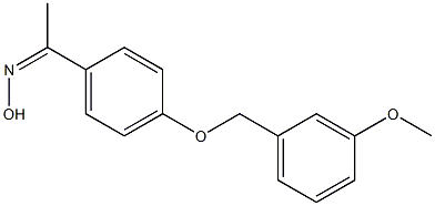 N-(1-{4-[(3-methoxyphenyl)methoxy]phenyl}ethylidene)hydroxylamine Struktur